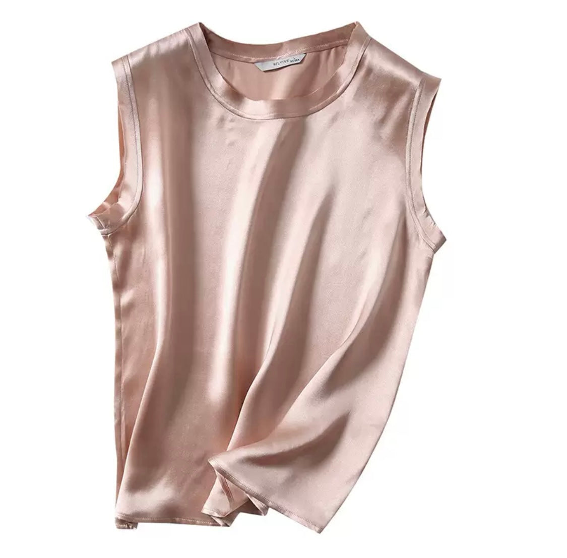 Mulberry silk Minimal Sleeveless Top