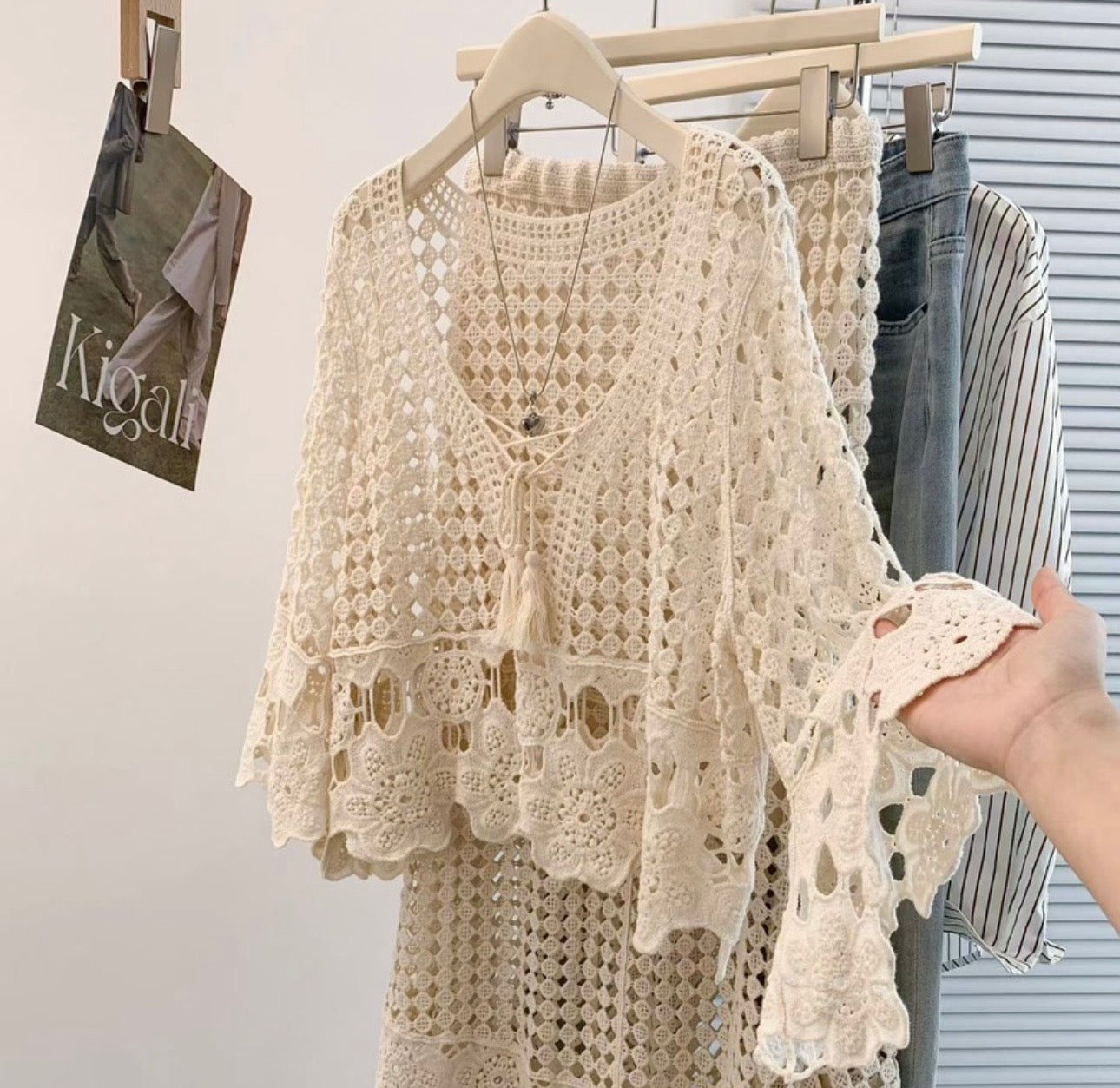 Boho Crochet Lace Blouse