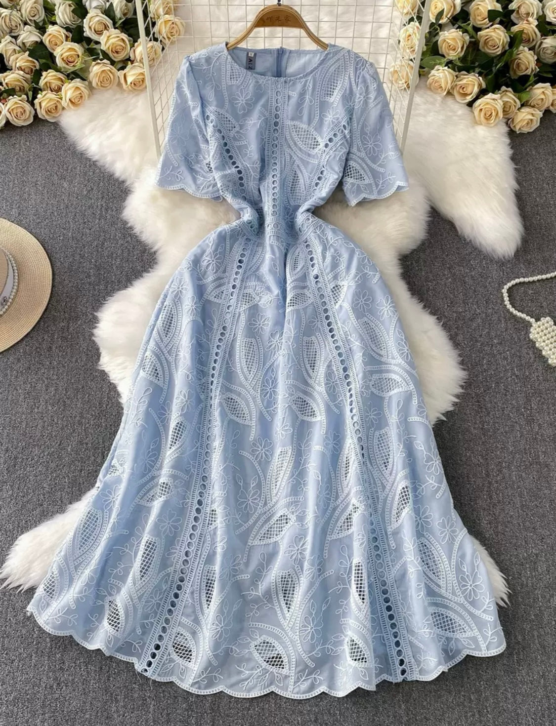 Premium Lace Embroidered Dress