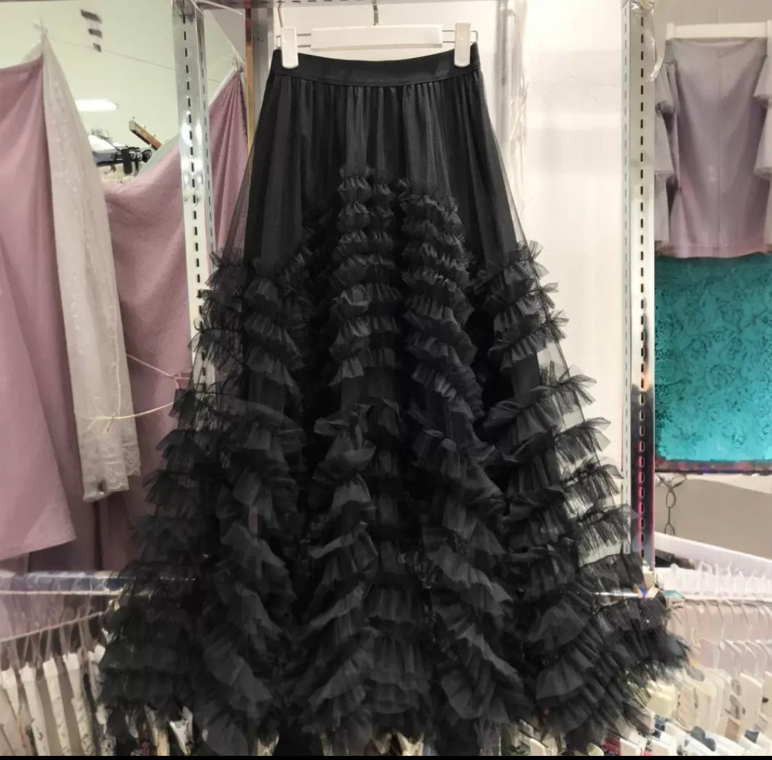 Blush Couture Ruffle Tulle Skirt