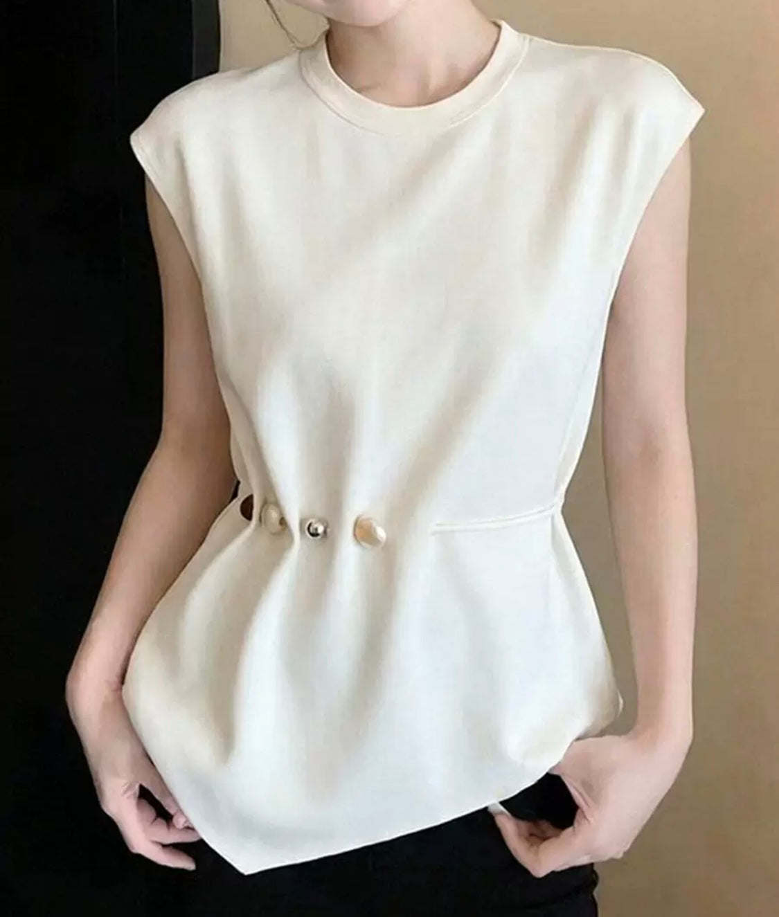 Structured Sleeveless Top