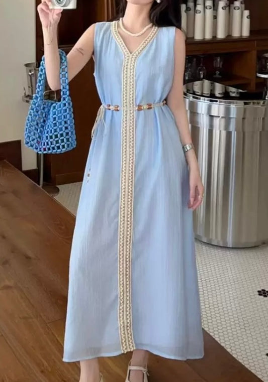 Boho Sleeveless Maxi Dress