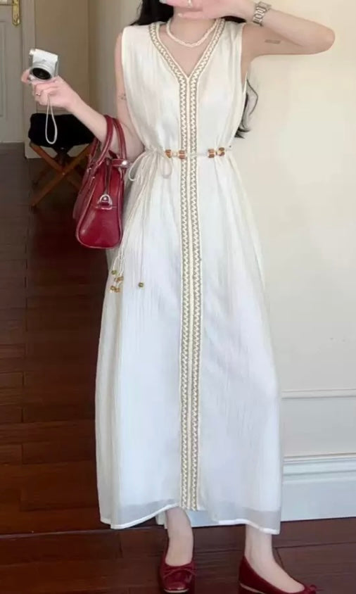 Boho Sleeveless Maxi Dress