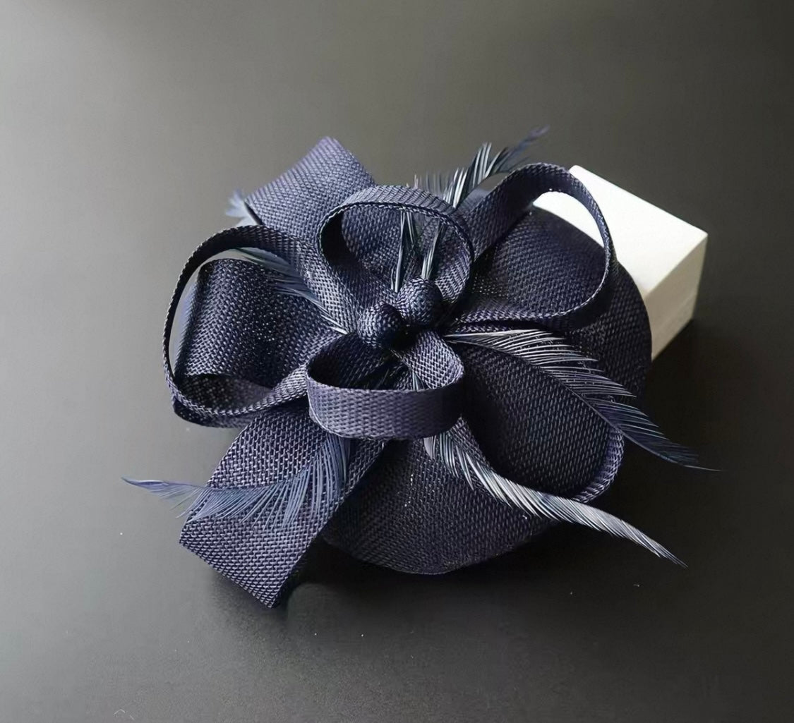Elegant Fascinator Hat with Feathers