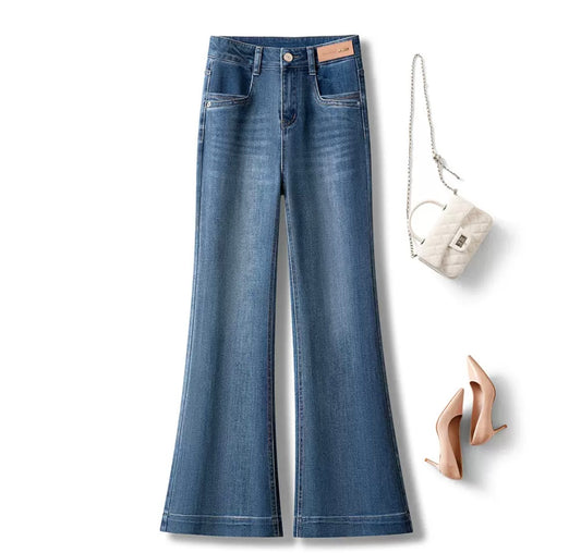 Classic Wide Leg Jeans – Dark Blue