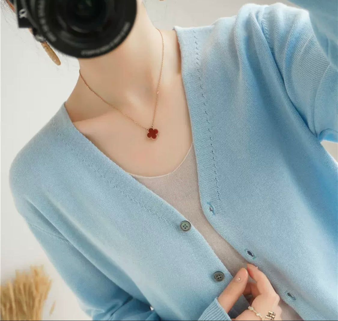 Soft Knit Button Cardigan – Everyday Elegant Layer