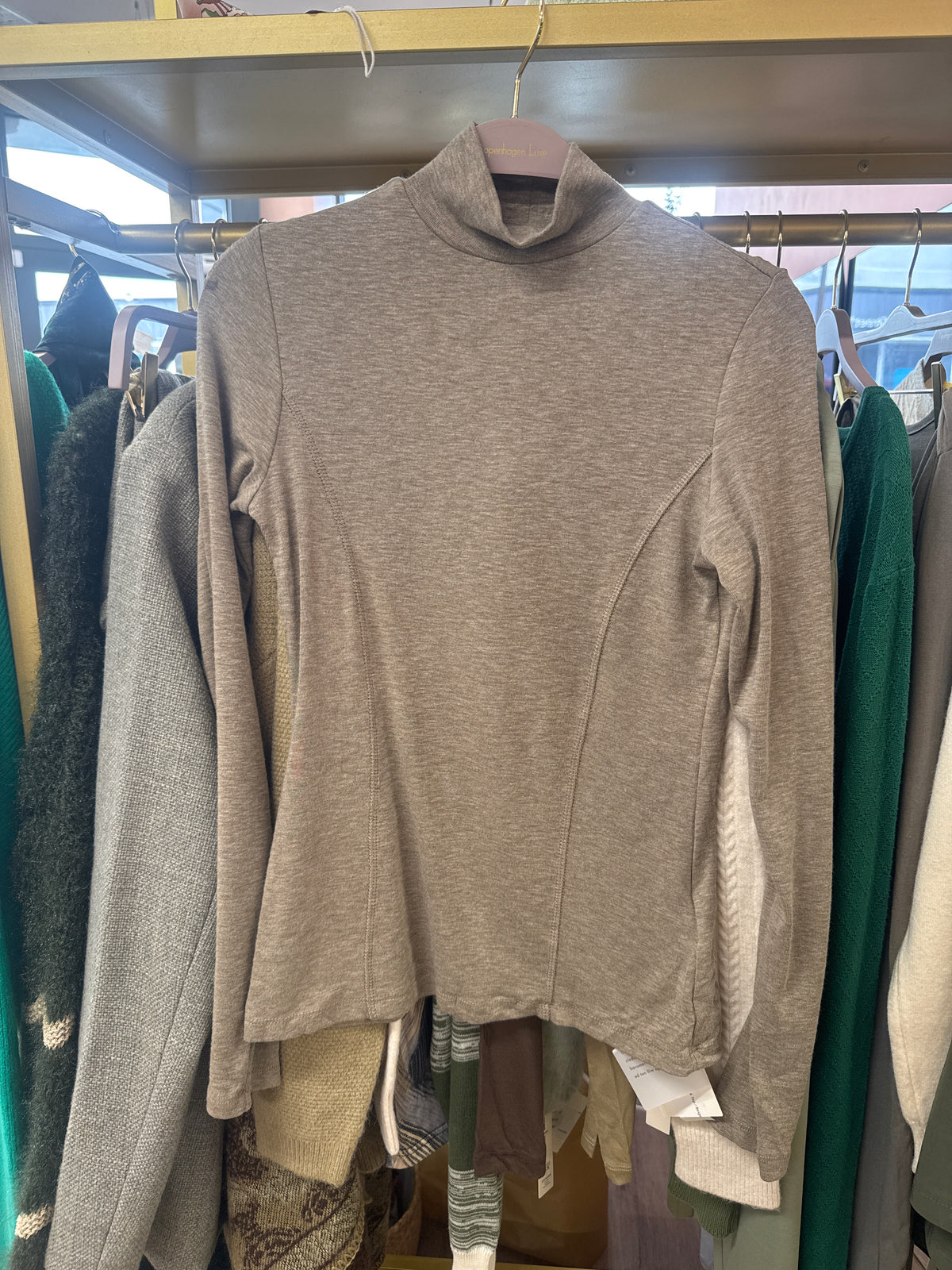Soft Viscose & Cotton Blend Roll Neck Top