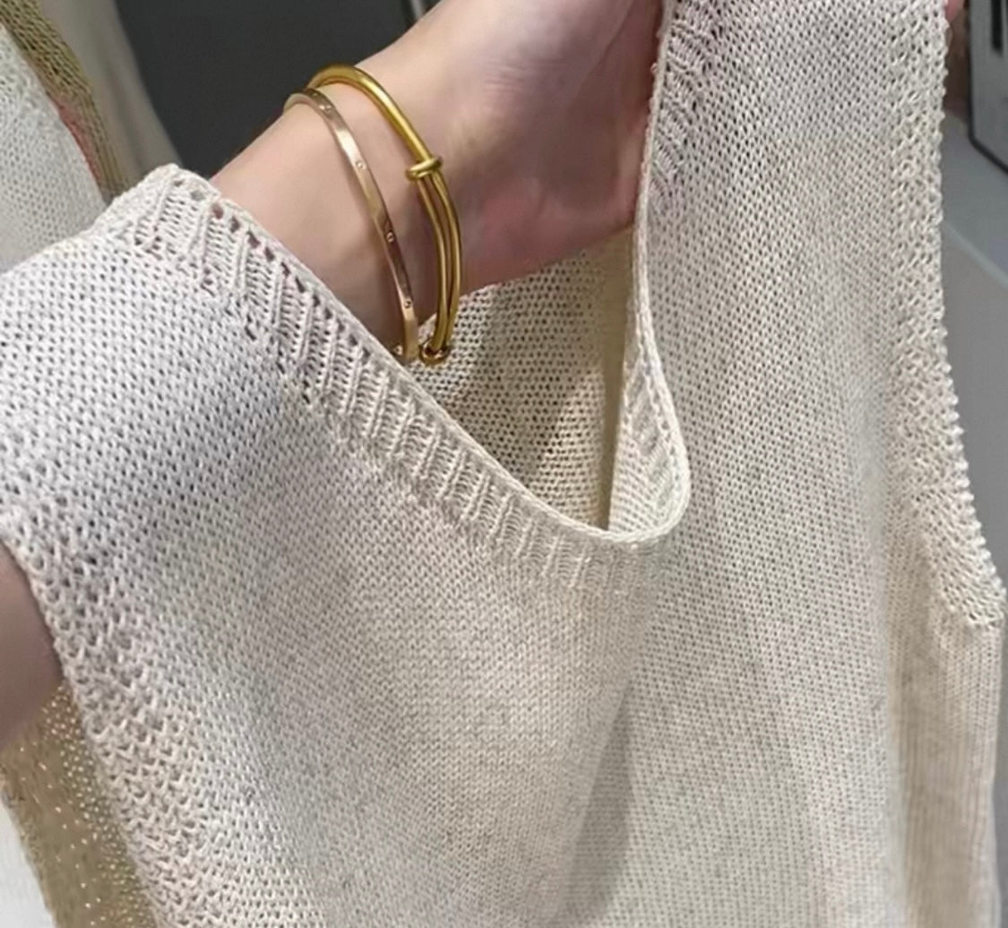 Sleeveless Knit Top