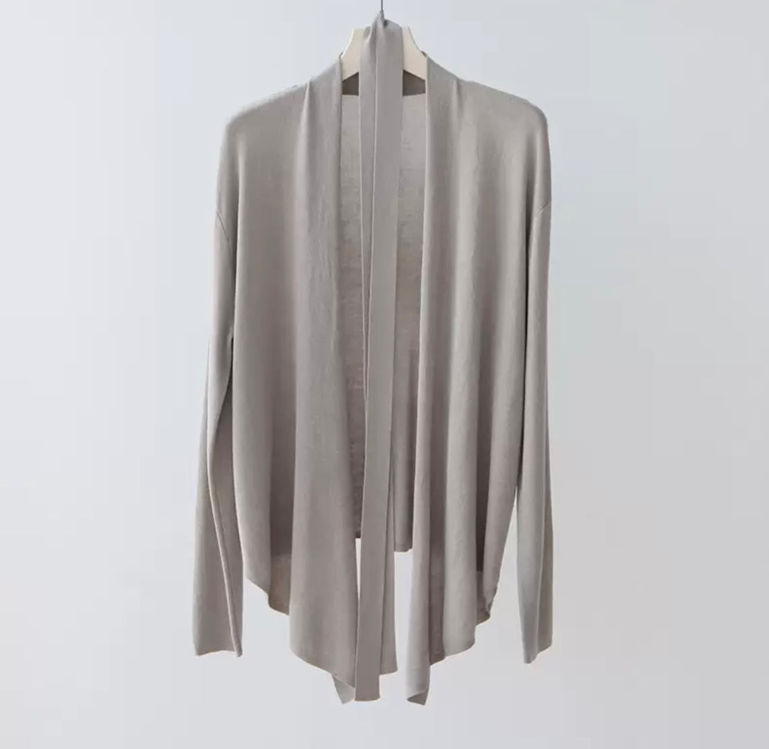 Lightweight Open Cardigan