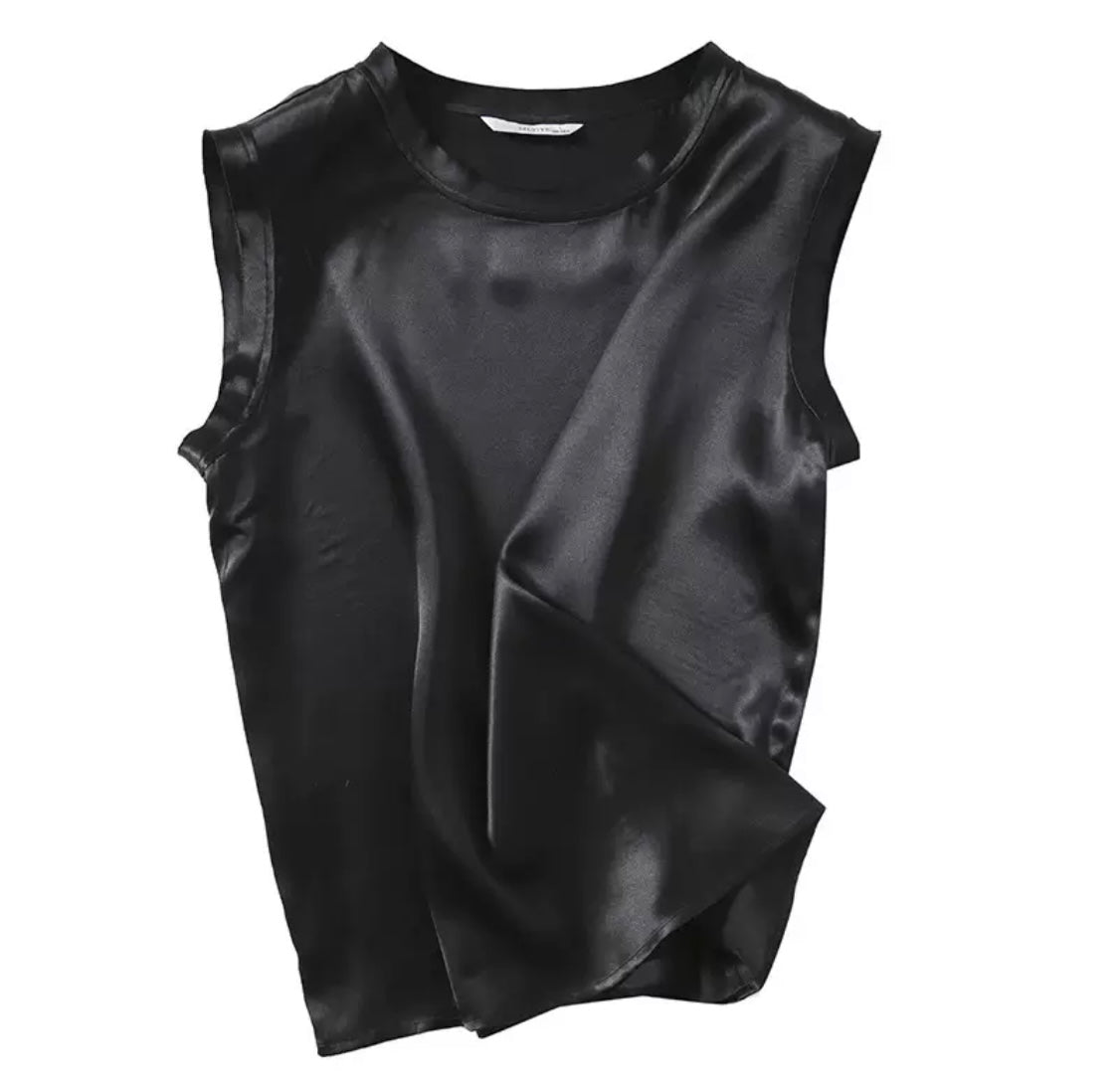 Mulberry silk Minimal Sleeveless Top