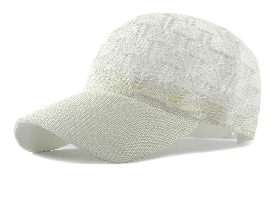 Lace Knit Summer Cap