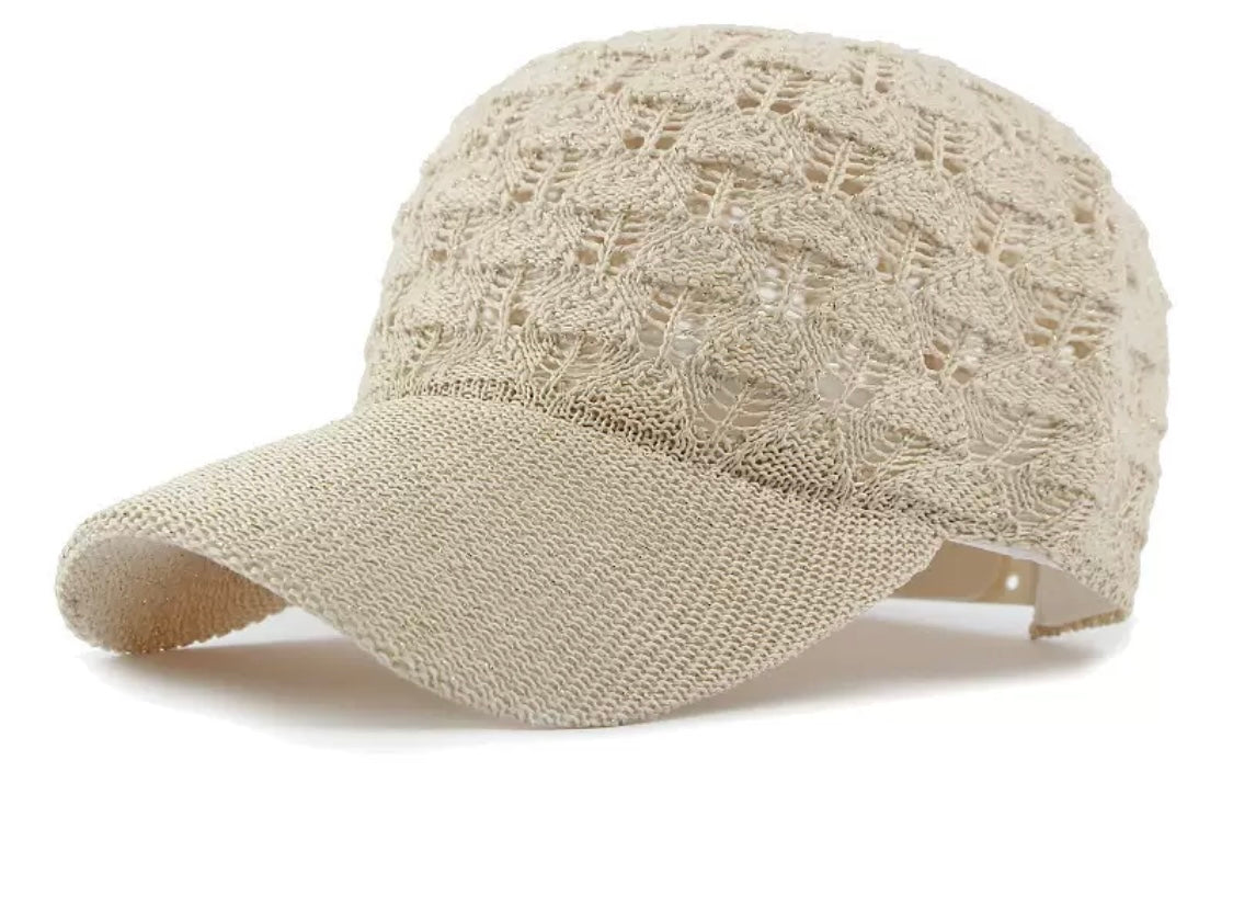 Lace Knit Summer Cap