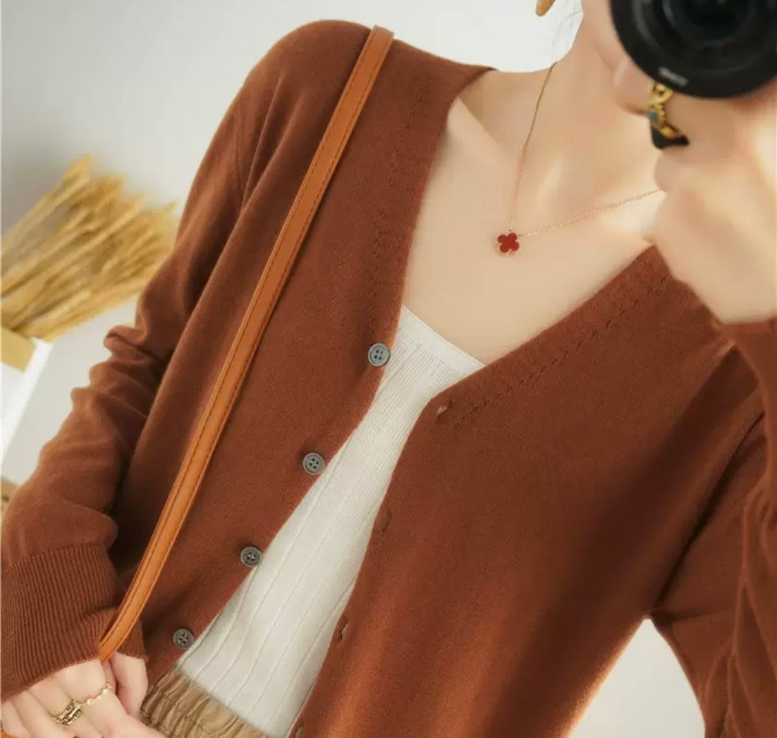Soft Knit Button Cardigan – Everyday Elegant Layer