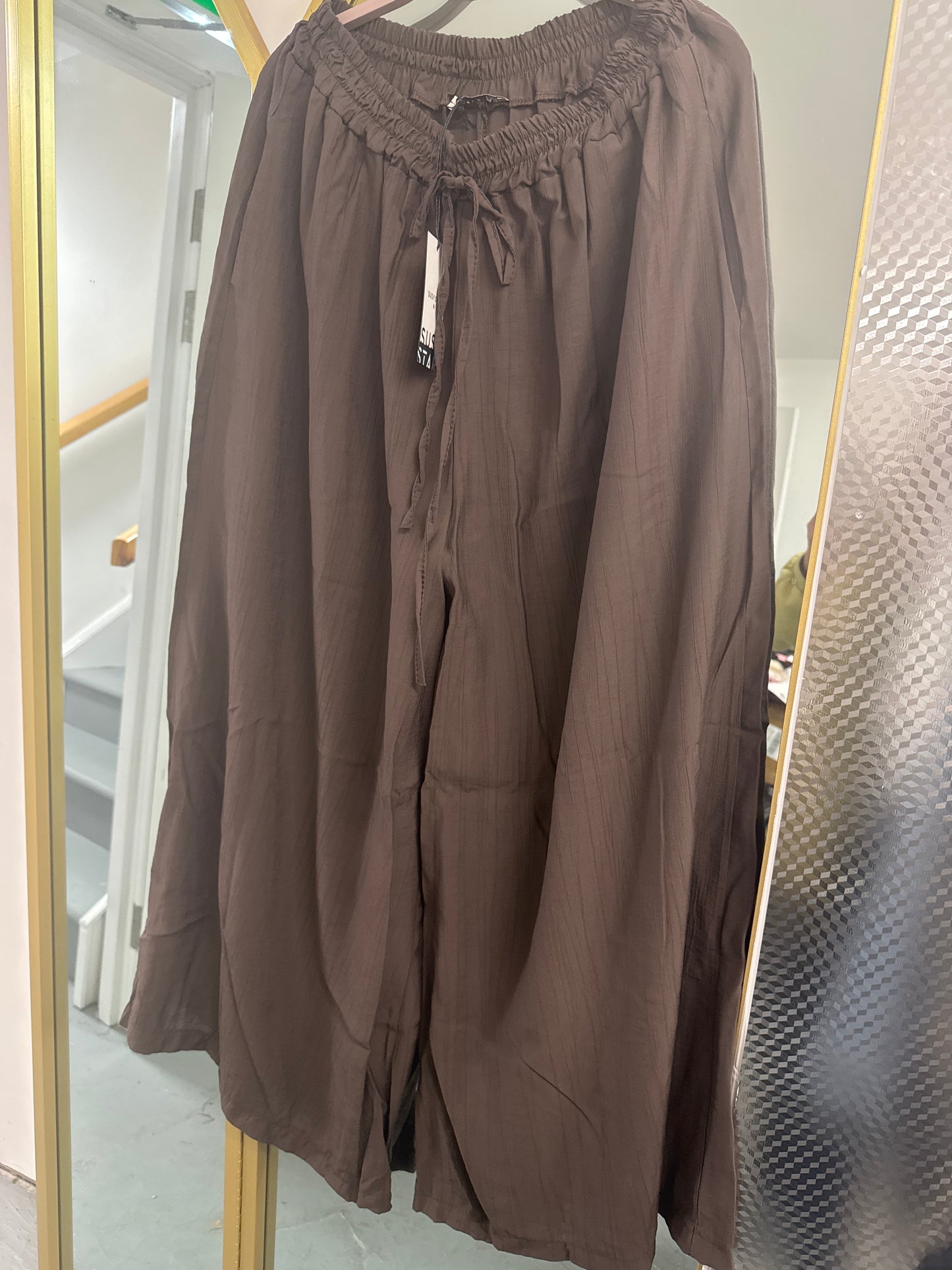 Wide Leg Palazzo Trousers