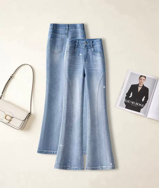 Classic Wide Leg Jeans – Light Wash