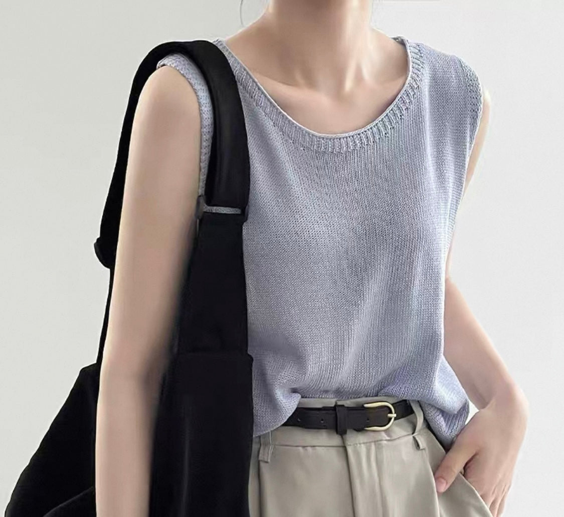 Sleeveless Knit Top