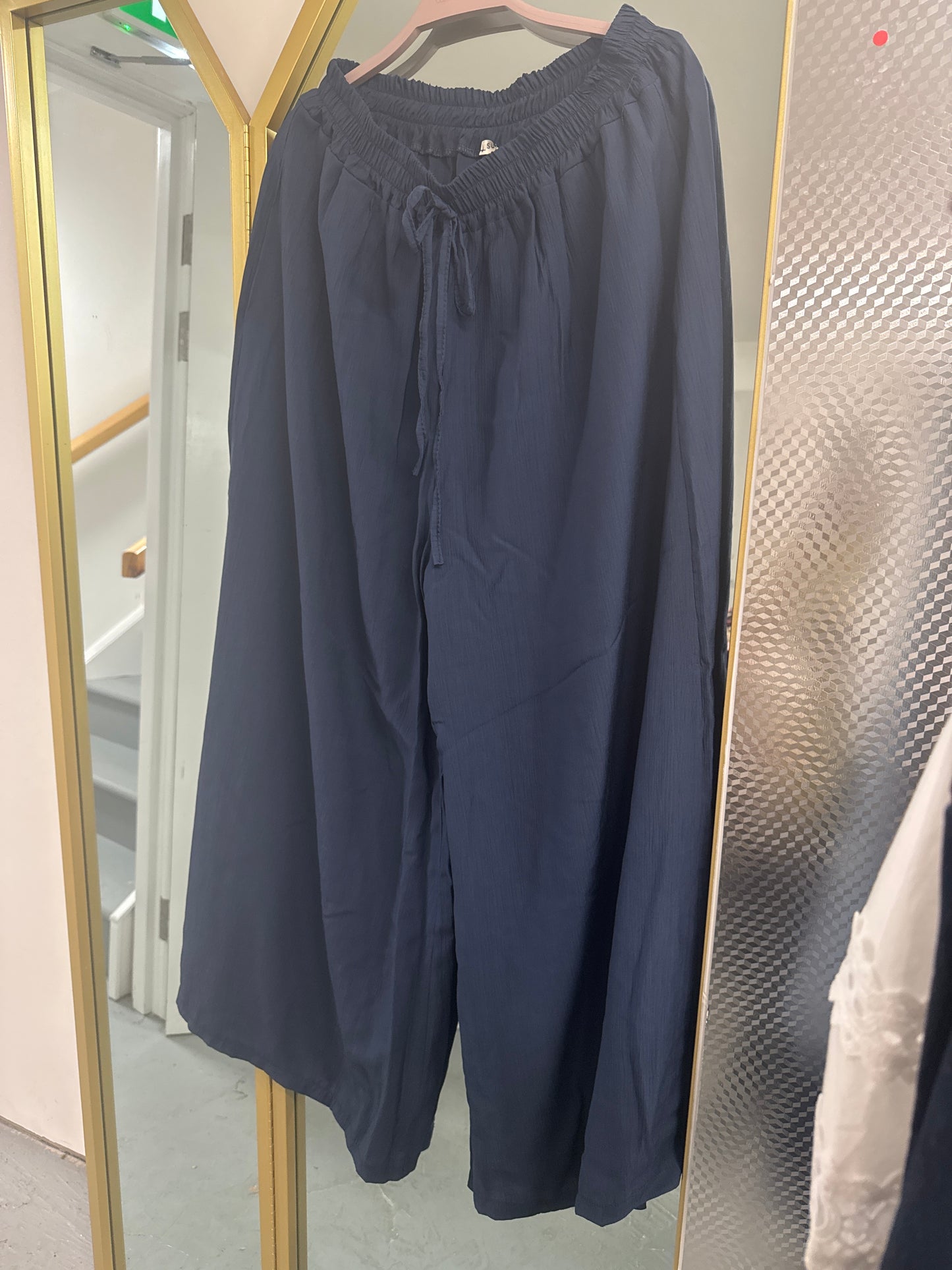 Wide Leg Palazzo Trousers