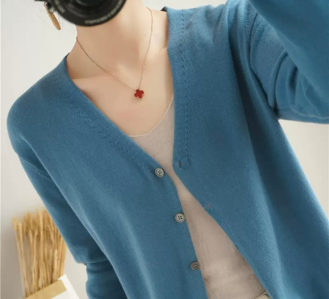 Soft Knit Button Cardigan – Everyday Elegant Layer