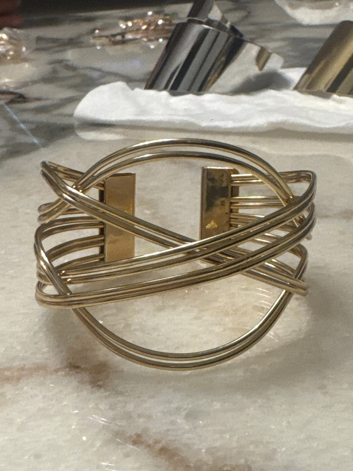 Women’s Statement Cuff Bracelets – Gold & Silver Tone