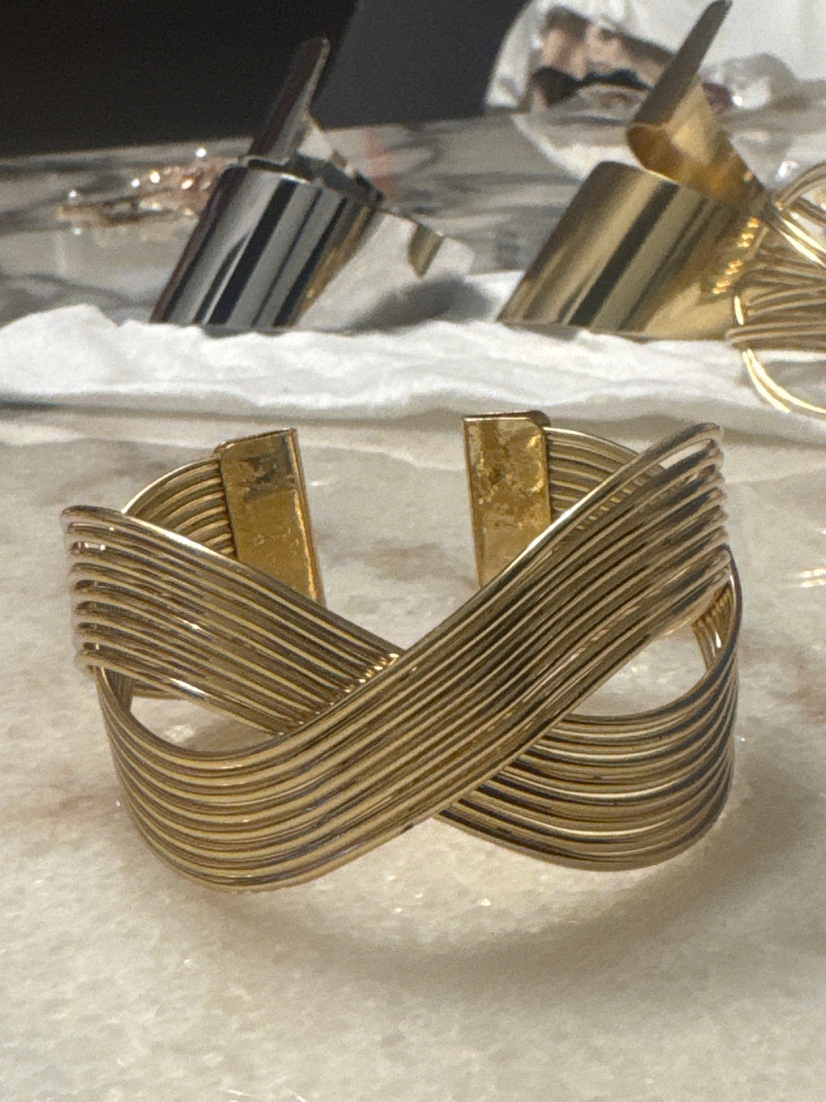 Women’s Statement Cuff Bracelets – Gold & Silver Tone