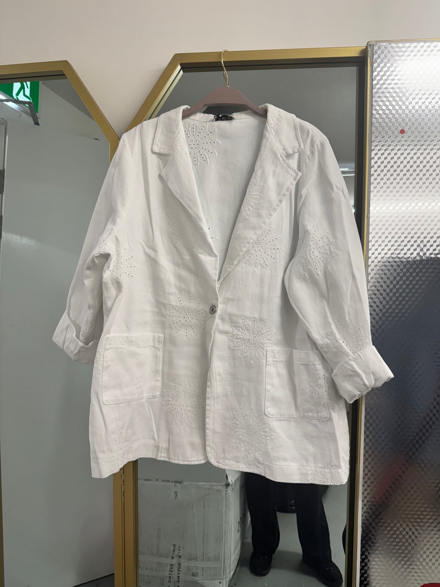 Broderie Anglaise cotton Jacket
