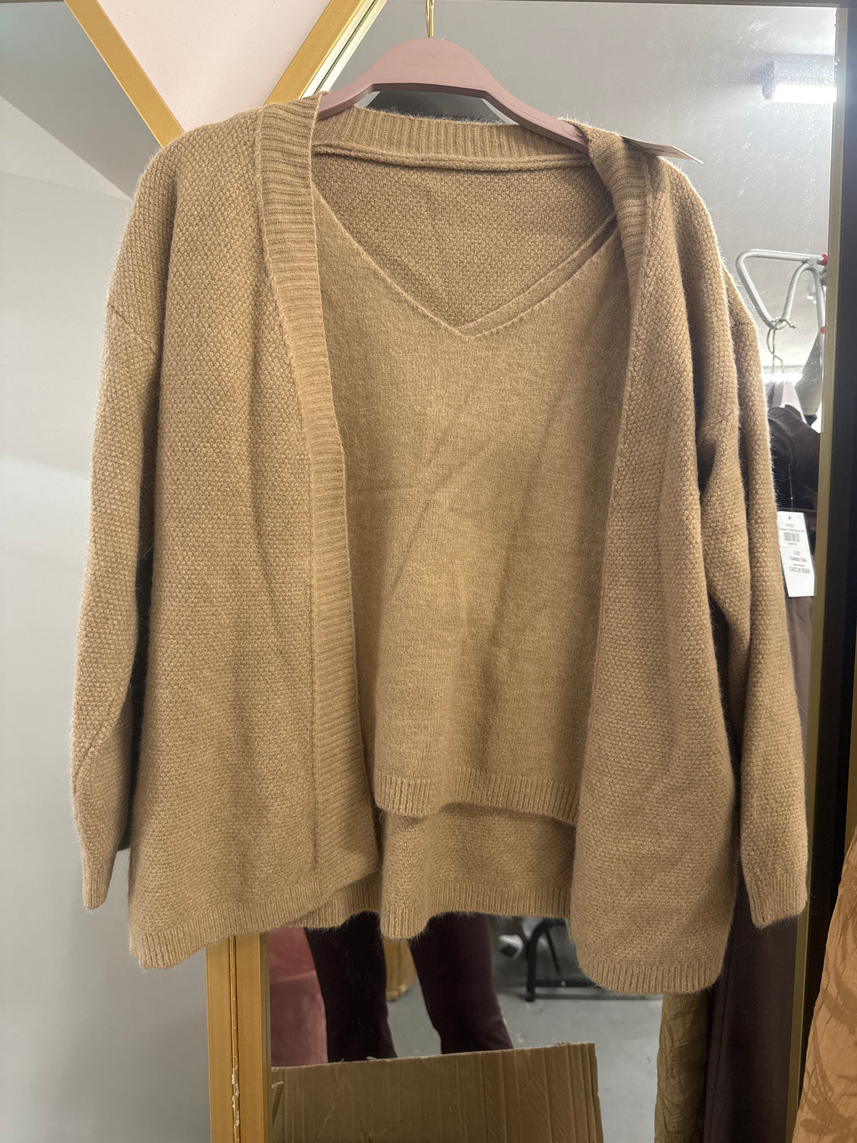 Knit Vest & Cardigan Set