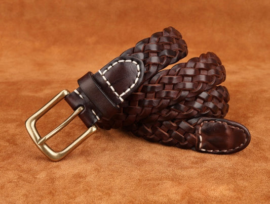 Braided Leather Belt