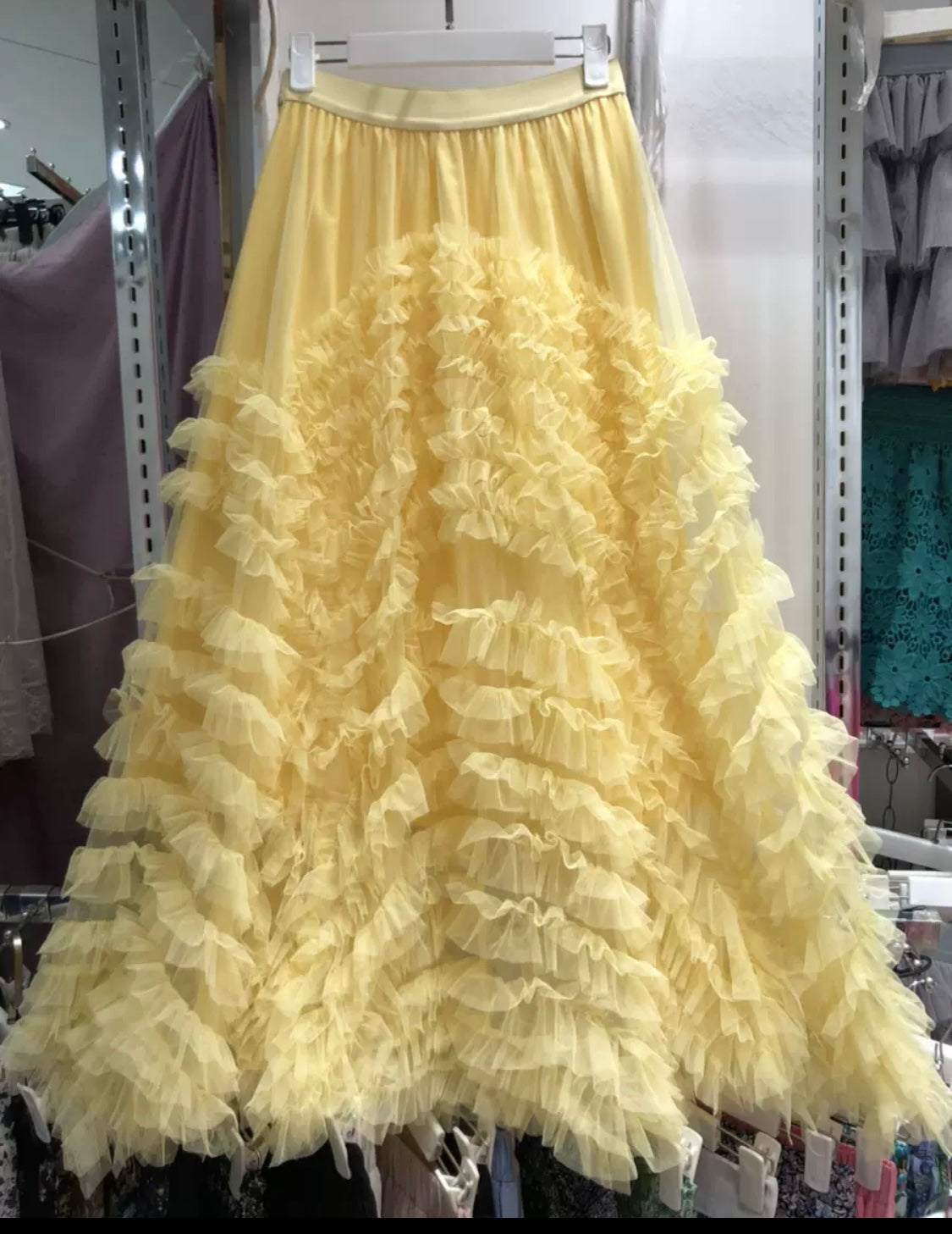 Blush Couture Ruffle Tulle Skirt