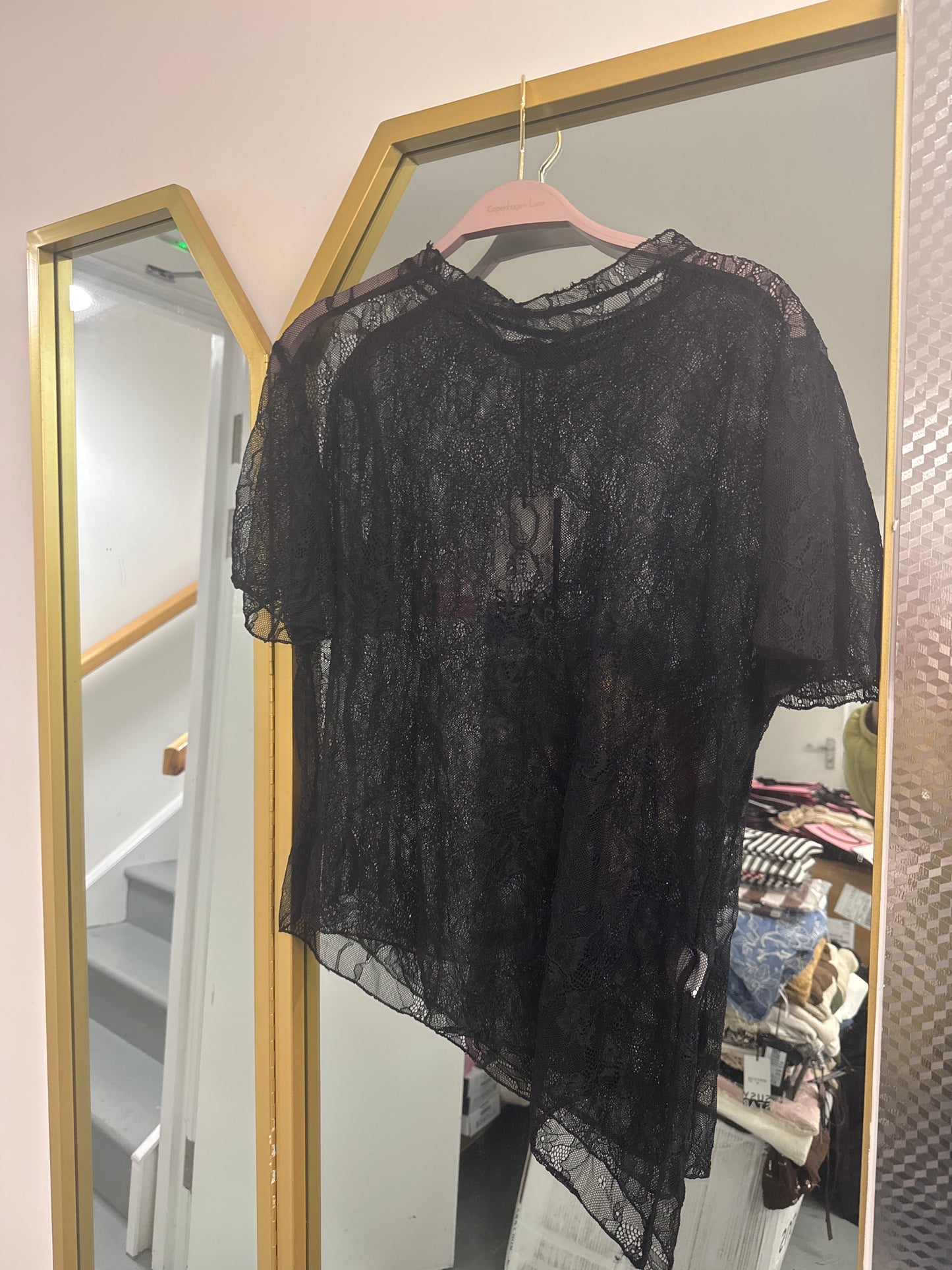 Lace Overlay Top