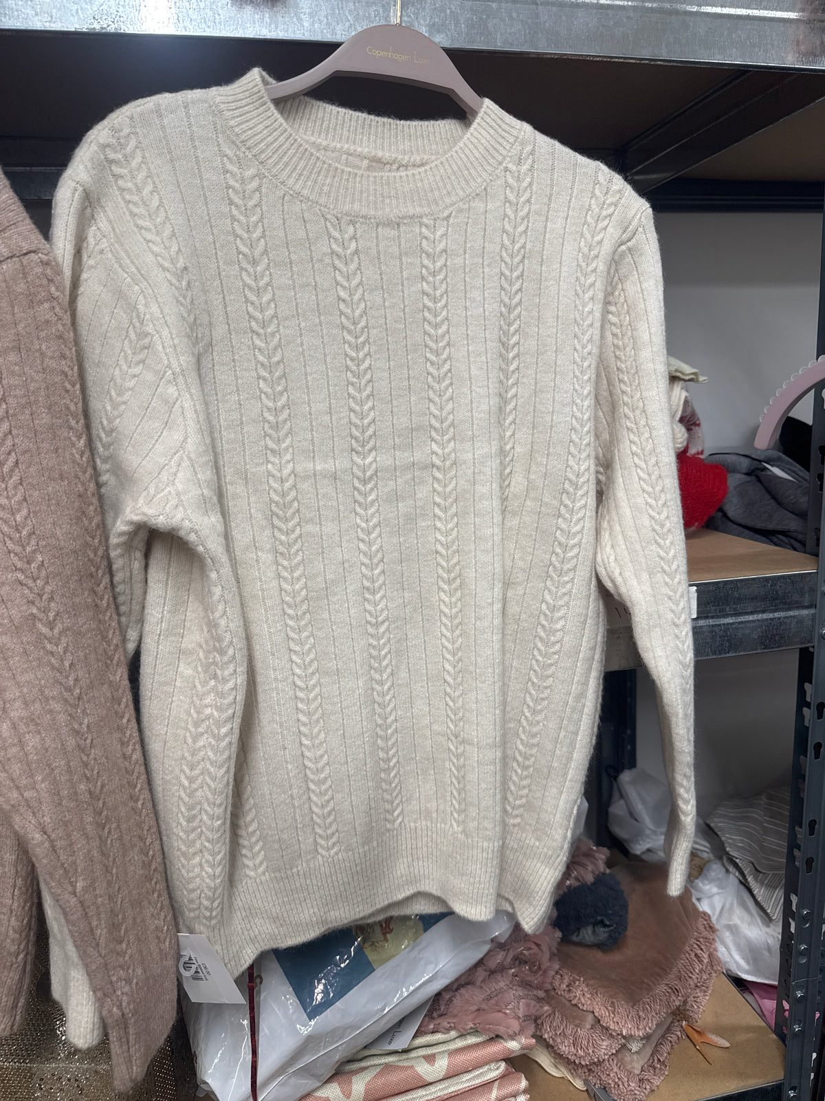 Cable Knit Crew Neck Jumper