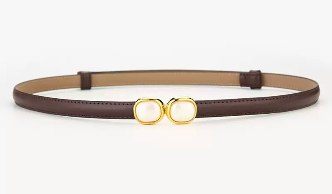 Belt with Double Accent Buckle