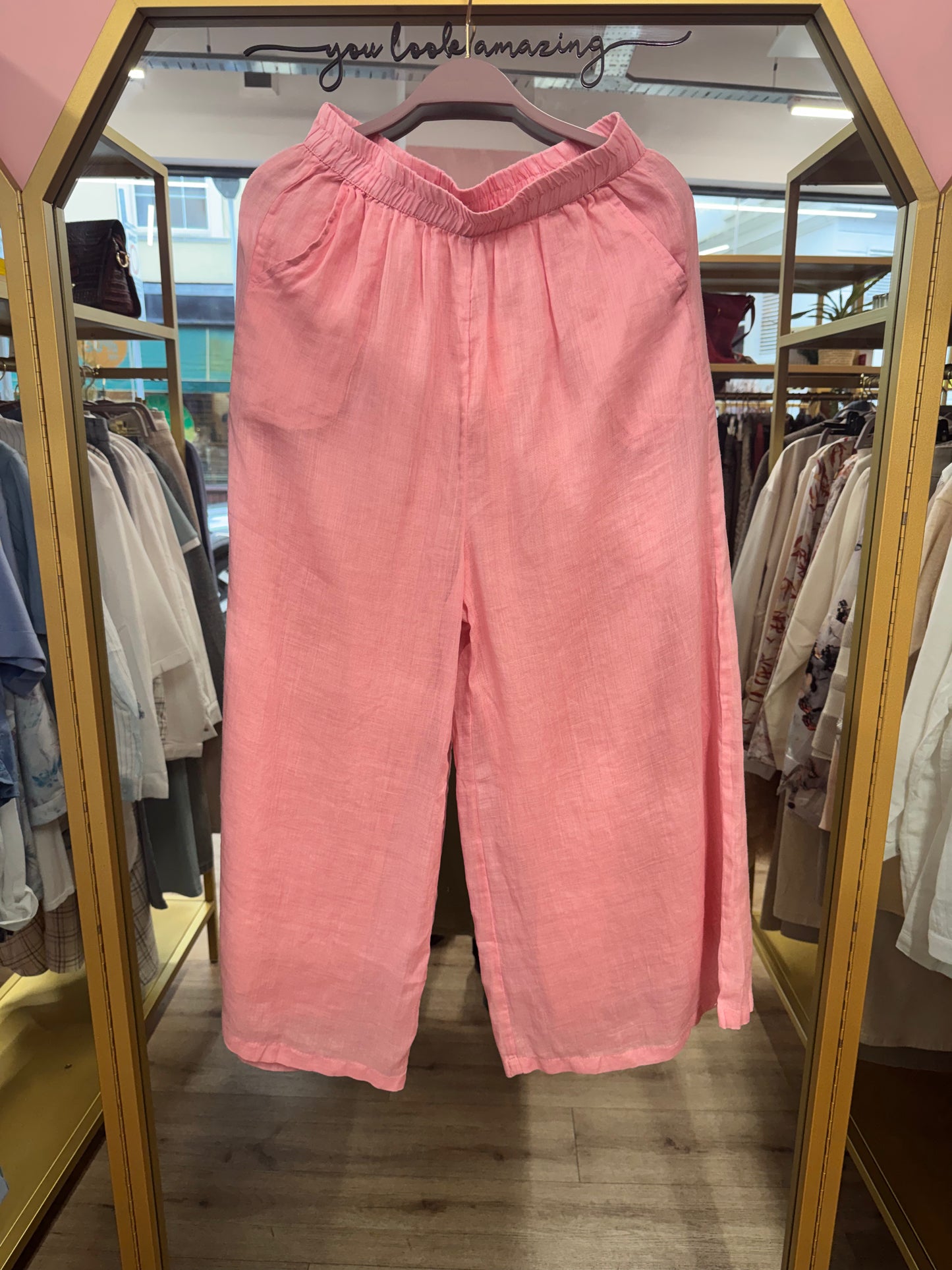 Relaxed Linen Trousers – Natural Comfort Fit