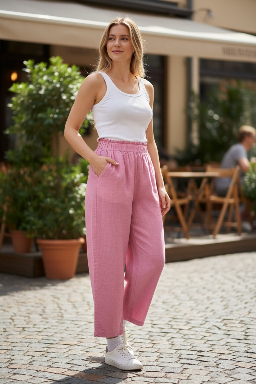 Relaxed Linen Trousers – Natural Comfort Fit