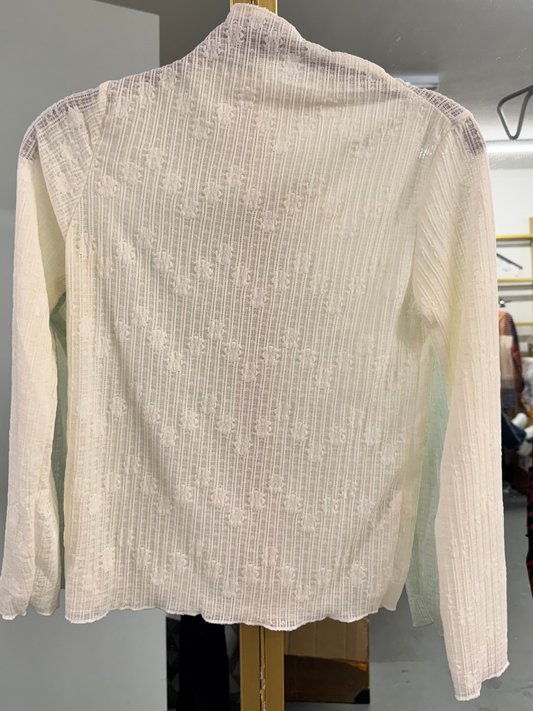 Soft Lace Ribbed Top – Elegant Layering Piece