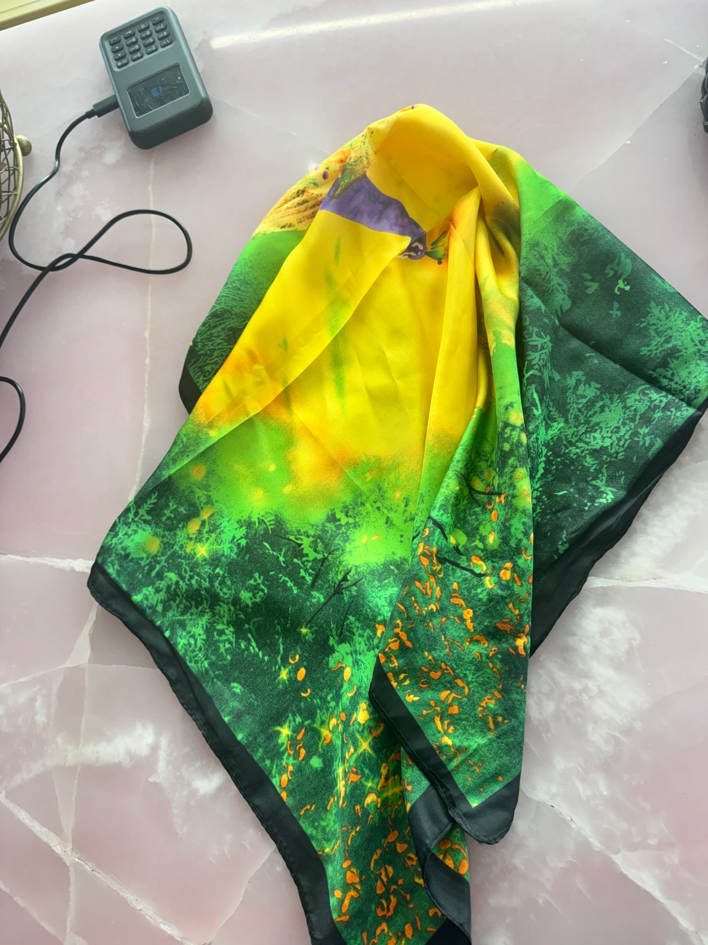 Silk Print Scarf