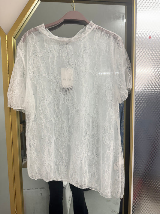 Lace Overlay Top