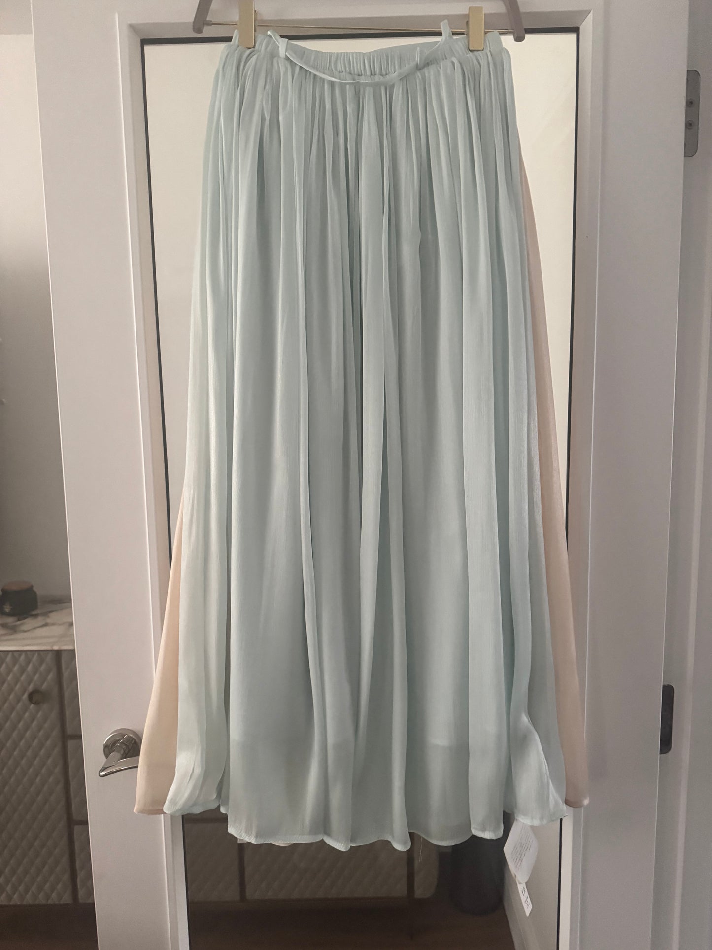 Flowing Pleated Maxi Skirt