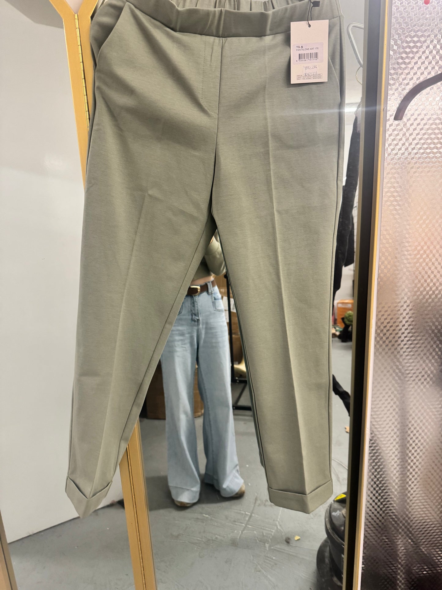 Cotton-Blend Stretch Trousers