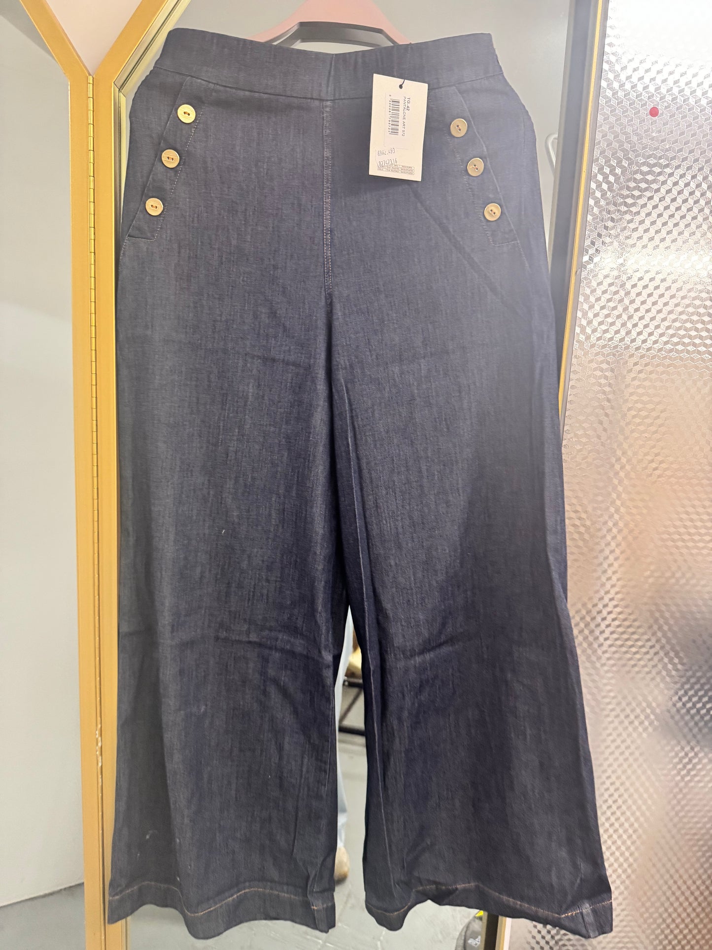 Cotton-Rich Stretch Trousers