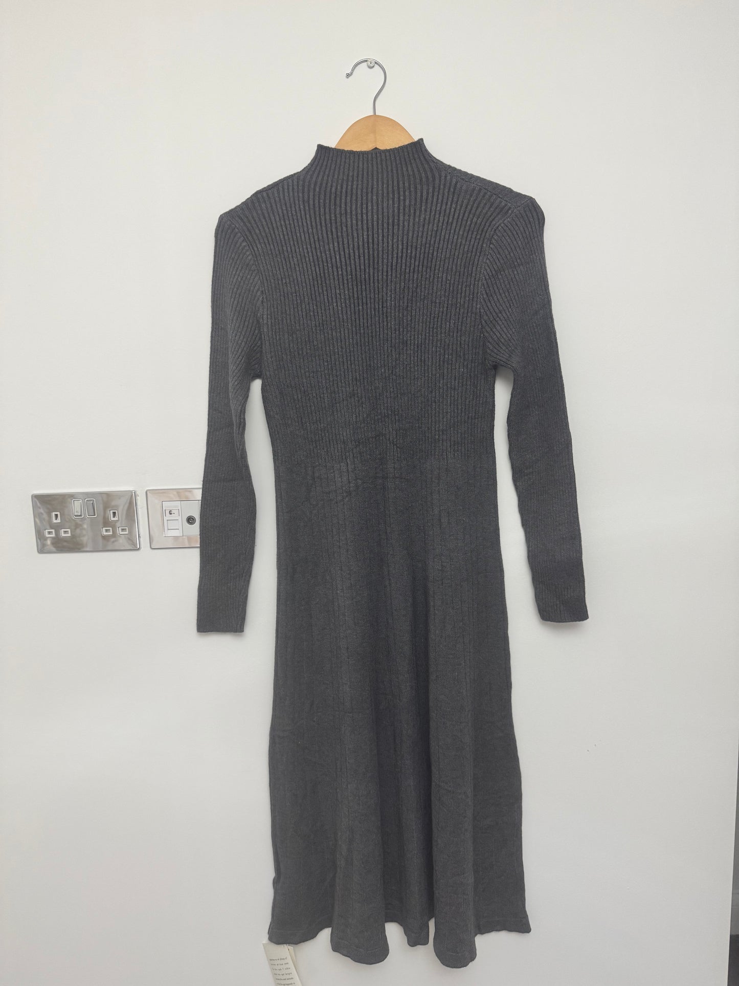 Women’s Ribbed Knit Fit & Flare Midi Dress