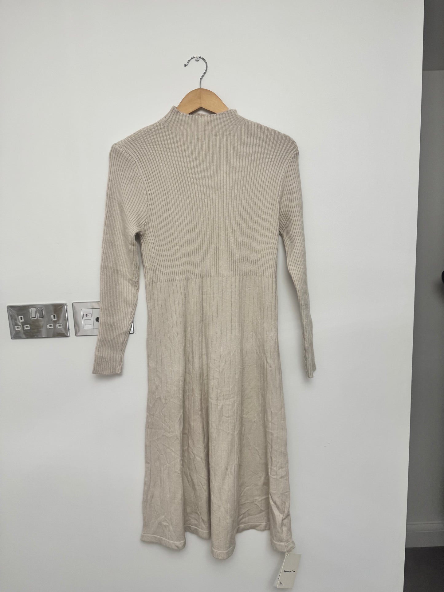 Women’s Ribbed Knit Fit & Flare Midi Dress