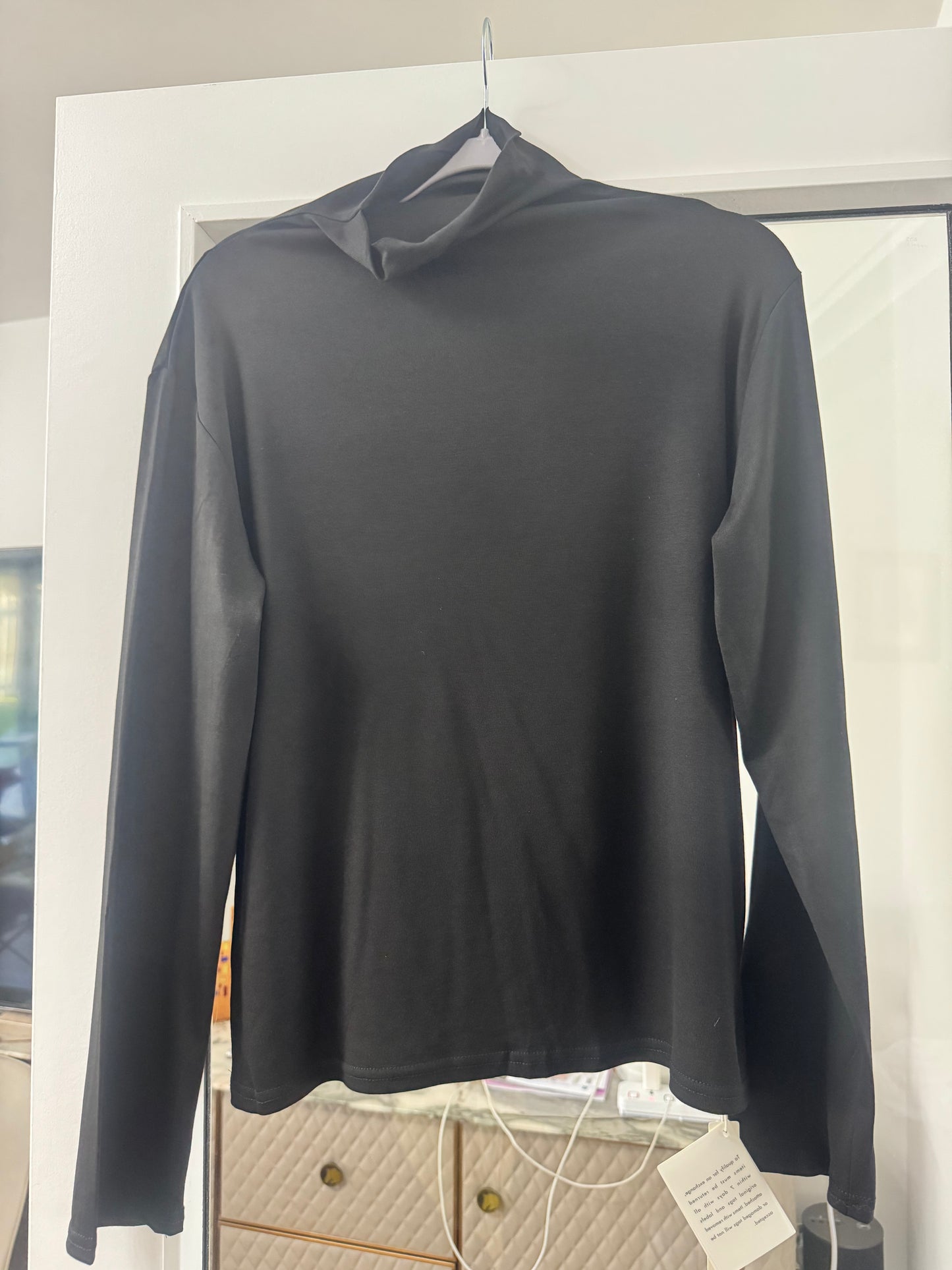Soft High Neck Long Sleeve Top