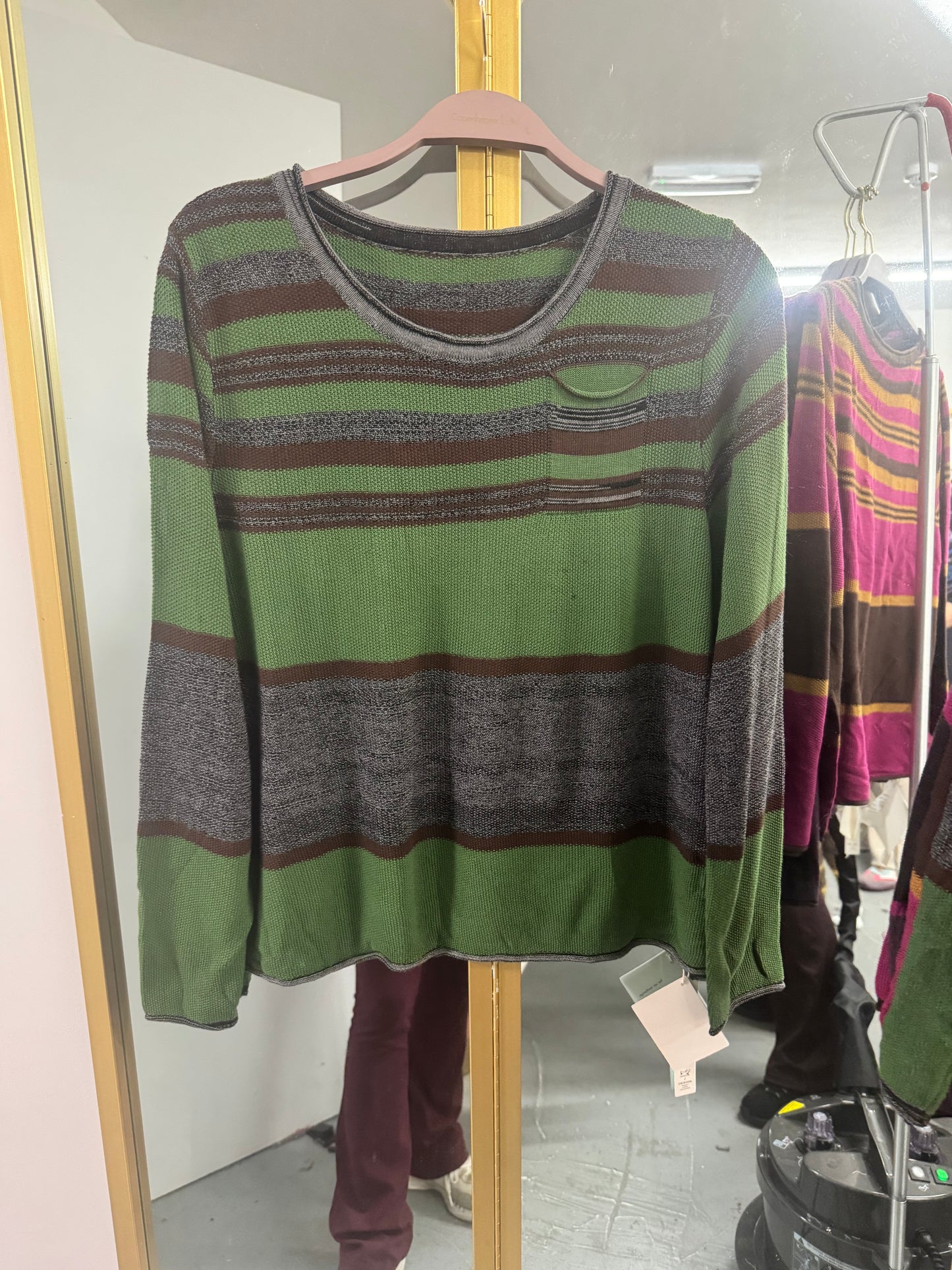 Women's Colour Block Striped Knit Jumper