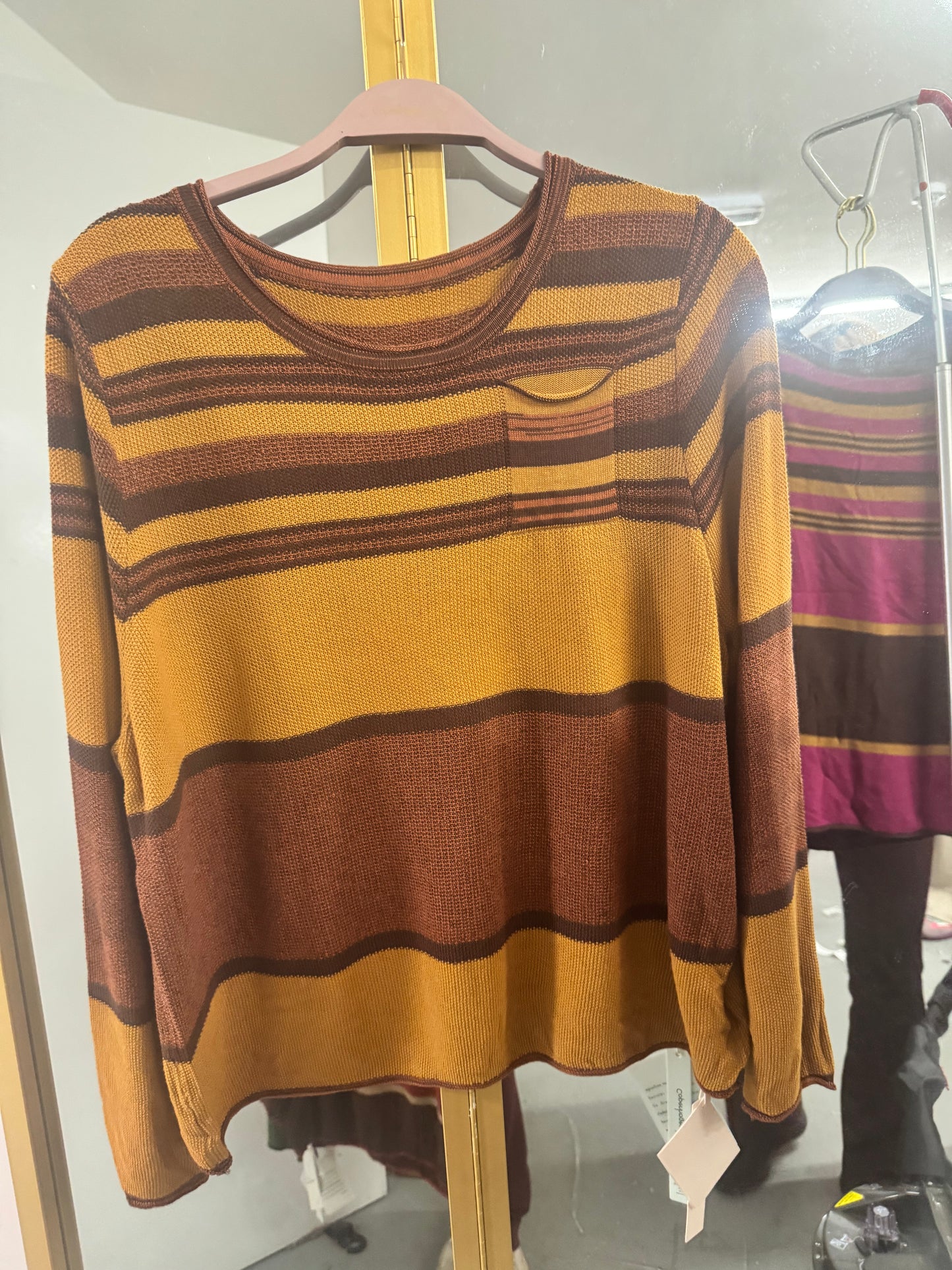 Women's Colour Block Striped Knit Jumper