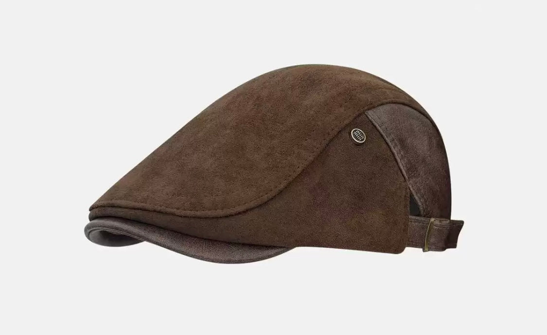 Women’s Classic Suede-Effect Flat Cap