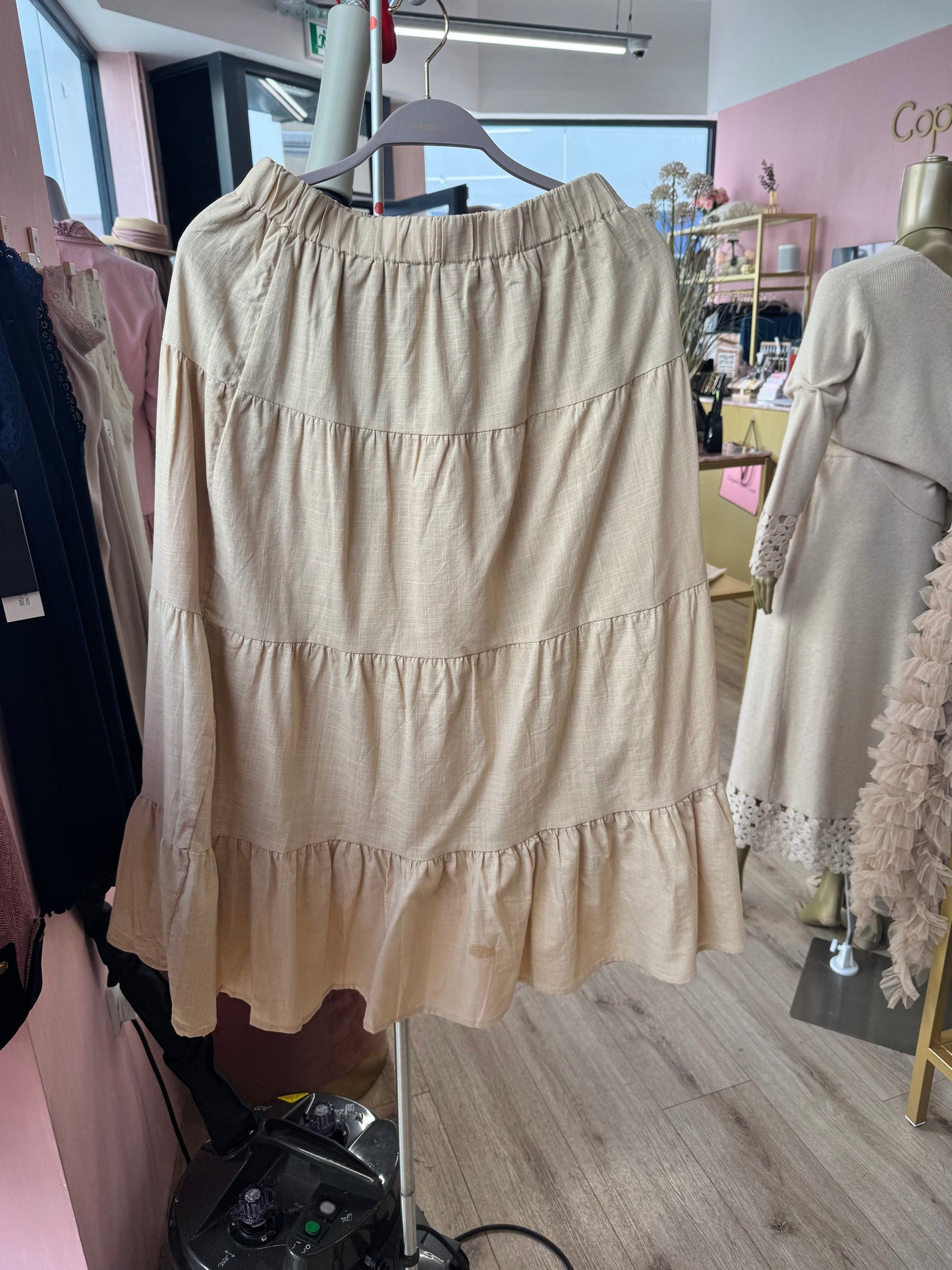 Cotton Tiered Skirt
