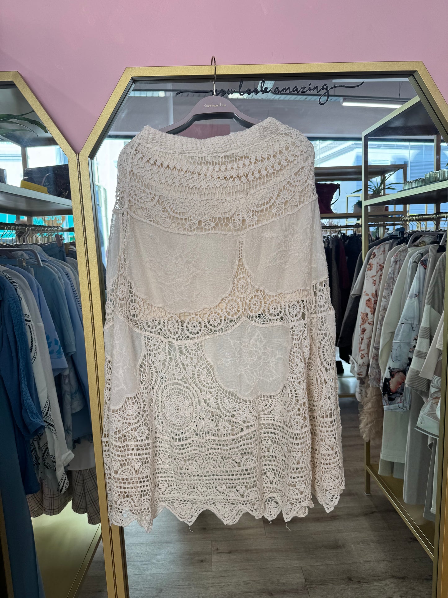 Lace Cotton Skirt (Boho Premium Look)