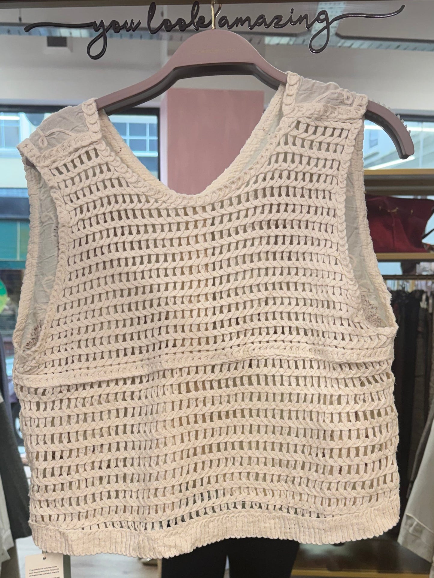 Embroidered Cotton Vest (Boho Style)