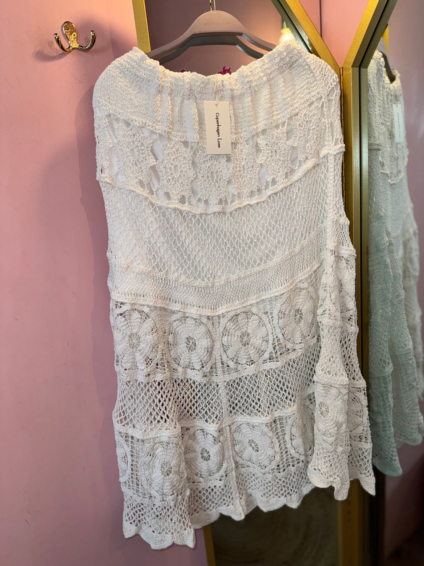 Crochet cotton Lace Boho Skirt