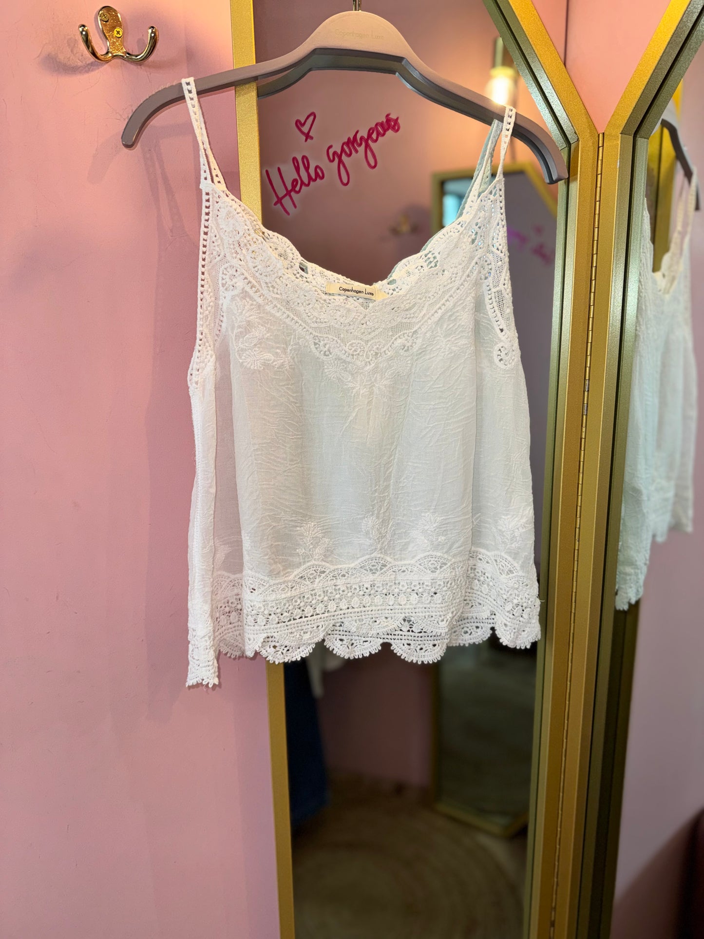 Cotton Lace Trim Camisole